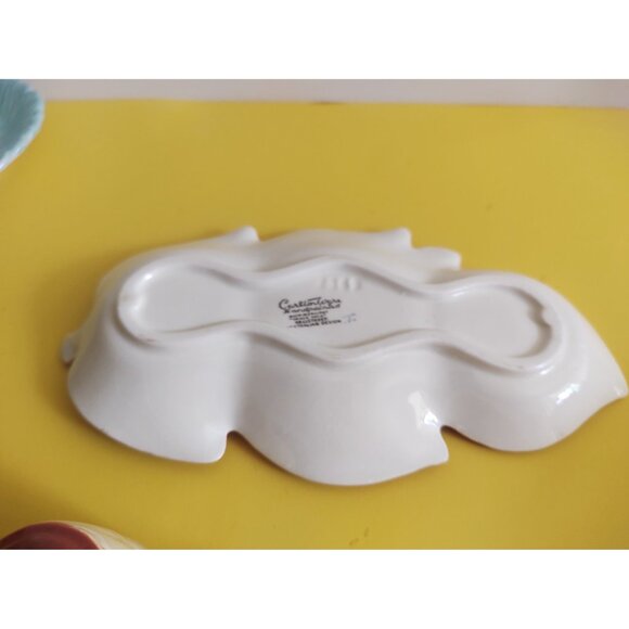 Vintage Carlton Ware England Cruet Set Leaf Twin Tone Design Beige & Brown - Picture 9 of 14